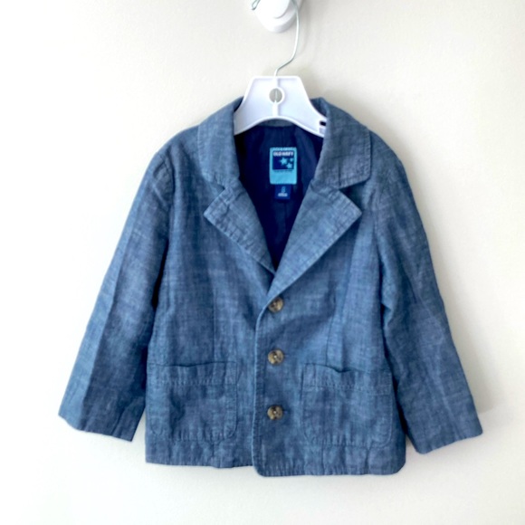 Old Navy Toddler Boy Denim Sports Coat - Picture 1 of 3